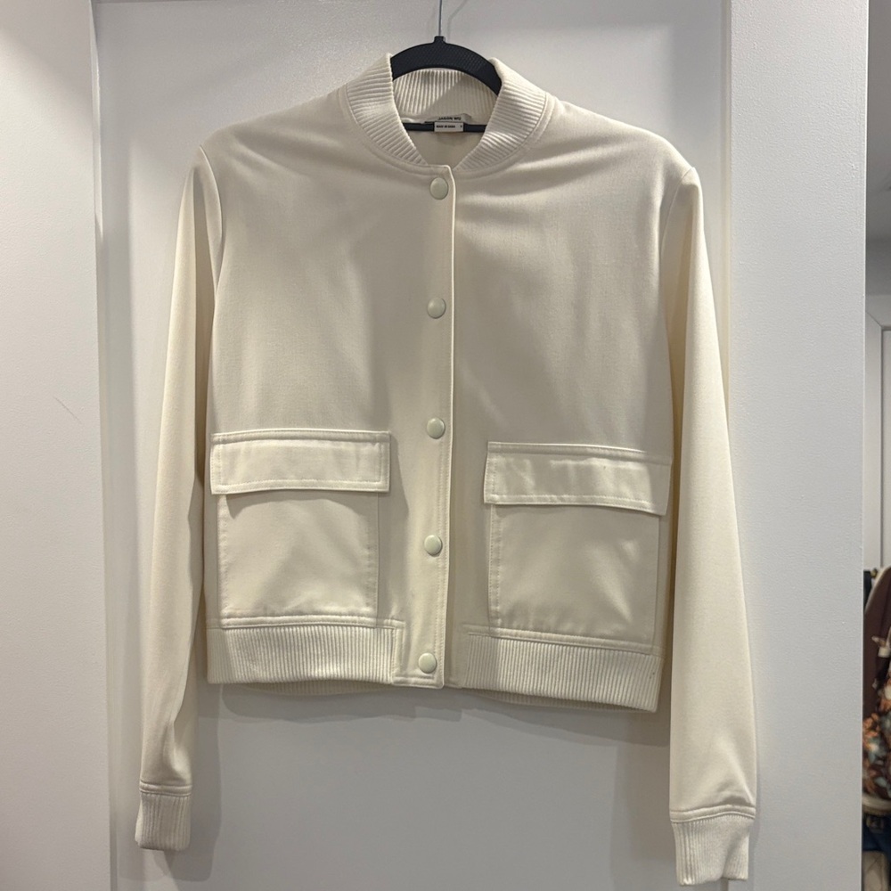 Jason Wu Cream Bomber Jacket